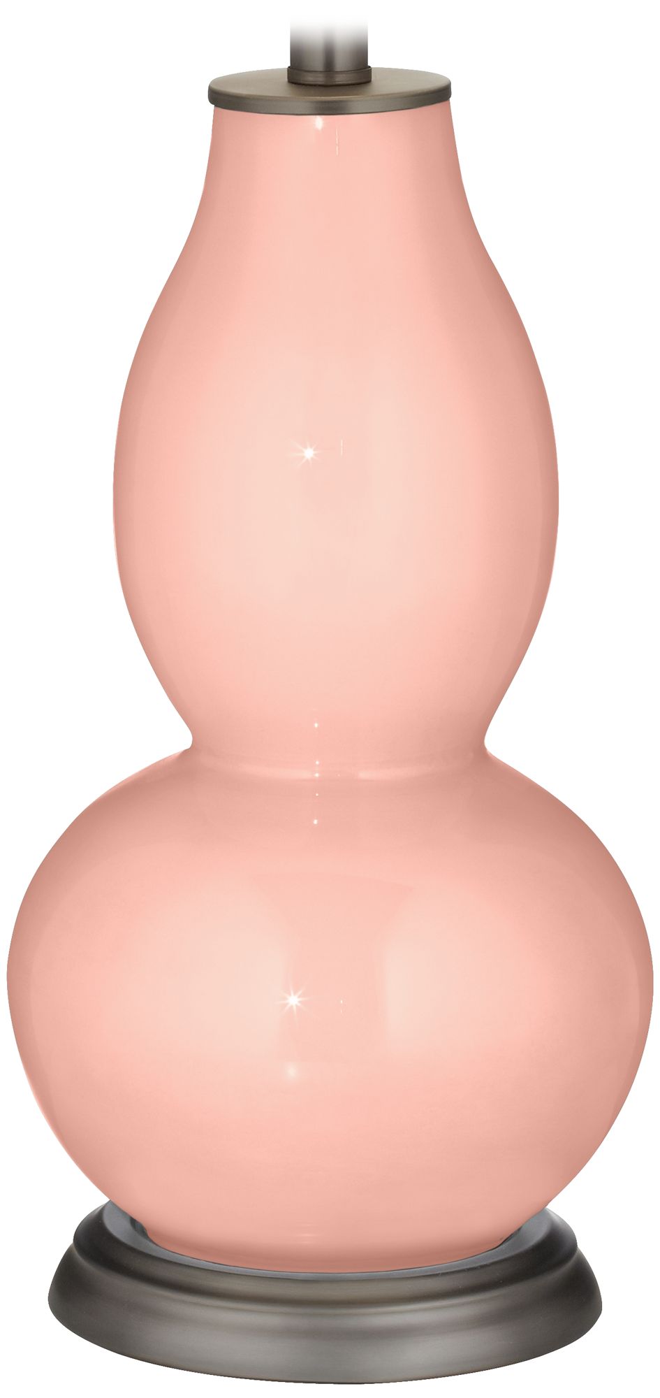 Rustique Rose Bouquet Double Gourd Table Lamp