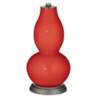 Color Plus Double Gourd 29 1/2&quot; Rose Bouquet Cherry Tomato Red Lamp
