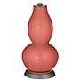 Coral Reef Rose Bouquet Double Gourd Table Lamp