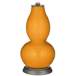 Color Plus Double Gourd 29 1/2&quot; Rose Bouquet Carnival Orange Lamp