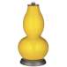 Color Plus Double Gourd 29 1/2&quot; Citrus Orange Yellow Glass Table Lamp