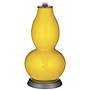 Color Plus Double Gourd 29 1/2&quot; Citrus Orange Yellow Glass Table Lamp