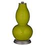 Color Plus Double Gourd 29 1/2&quot; Rose Bouquet Olive Green Table Lamp