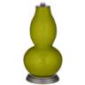 Color Plus Double Gourd 29 1/2&quot; Rose Bouquet Olive Green Table Lamp