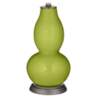 Color Plus Double Gourd 29 1/2&quot; Rose Bouquet Parakeet Green Table Lamp