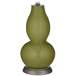 Color Plus Double Gourd 29 1/2&quot; Rose Bouquet Rural Green Table Lamp