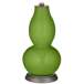 Color Plus Double Gourd 29 1/2&quot; Rose Bouquet Gecko Green Table Lamp