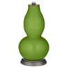 Color Plus Double Gourd 29 1/2&quot; Rose Bouquet Gecko Green Table Lamp