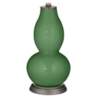 Color Plus Double Gourd 29 1/2&quot; Rose Bouquet Garden Grove Green Lamp