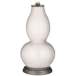 Color Plus Double Gourd 29 1/2&quot; White Rose Smart White Table Lamp