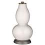 Color Plus Double Gourd 29 1/2&quot; White Rose Smart White Table Lamp