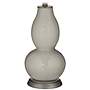 Requisite Gray Rose Bouquet Double Gourd Table Lamp