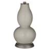 Color Plus Double Gourd 29 1/2&quot; Rose Bouquet Requisite Gray Table Lamp