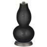 Tricorn Black Gardenia Double Gourd Table Lamp