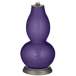 Color Plus Double Gourd 29 1/2&quot; Rose Bouquet Izmir Purple Table Lamp