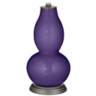 Izmir Purple Rose Bouquet Double Gourd Table Lamp