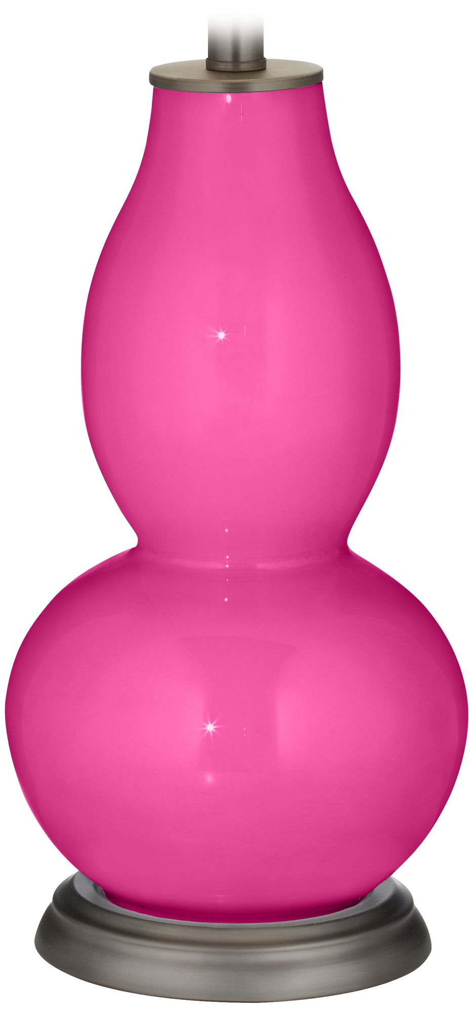 Fuchsia Rose Bouquet Double Gourd Table Lamp