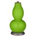 Color Plus Double Gourd 29 1/2&quot; Rose Bouquet Neon Green Table Lamp