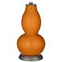Color Plus Double Gourd 29 1/2&quot; Rose Bouquet Cinnamon Spice  Lamp