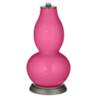 Blossom Pink Rose Bouquet Double Gourd Table Lamp