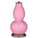 Color Plus Double Gourd 29 1/2&quot; Gardenia and Candy Pink Table Lamp
