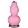 Color Plus Double Gourd 29 1/2&quot; Gardenia and Candy Pink Table Lamp