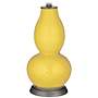 Lemon Zest Gardenia Double Gourd Table Lamp