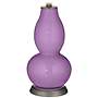 Color Plus Double Gourd 29 1/2&quot; Gardenia African Violet Purple Lamp