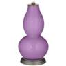Color Plus Double Gourd 29 1/2&quot; Gardenia African Violet Purple Lamp