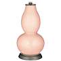 Color Plus Double Gourd 29 1/2&quot; Rose Bouquet Linen Color Lamp