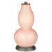 Color Plus Double Gourd 29 1/2&quot; Rose Bouquet Linen Color Lamp
