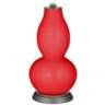 Poppy Red Gardenia Double Gourd Table Lamp