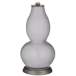 Swanky Gray Rose Bouquet Double Gourd Table Lamp