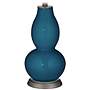 Oceanside Rose Bouquet Double Gourd Table Lamp