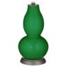 Color Plus Double Gourd 29 1/2&quot; Rose Bouquet Envy Green Table Lamp