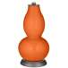 Color Plus Double Gourd 29 1/2&quot; Rose Bouquet Invigorate Orange Lamp