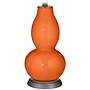 Color Plus Double Gourd 29 1/2&quot; Rose Bouquet Invigorate Orange Lamp