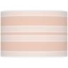 Color Plus Ovo 28 1/2&quot; Bold Stripe Shade Linen Pink Table Lamp