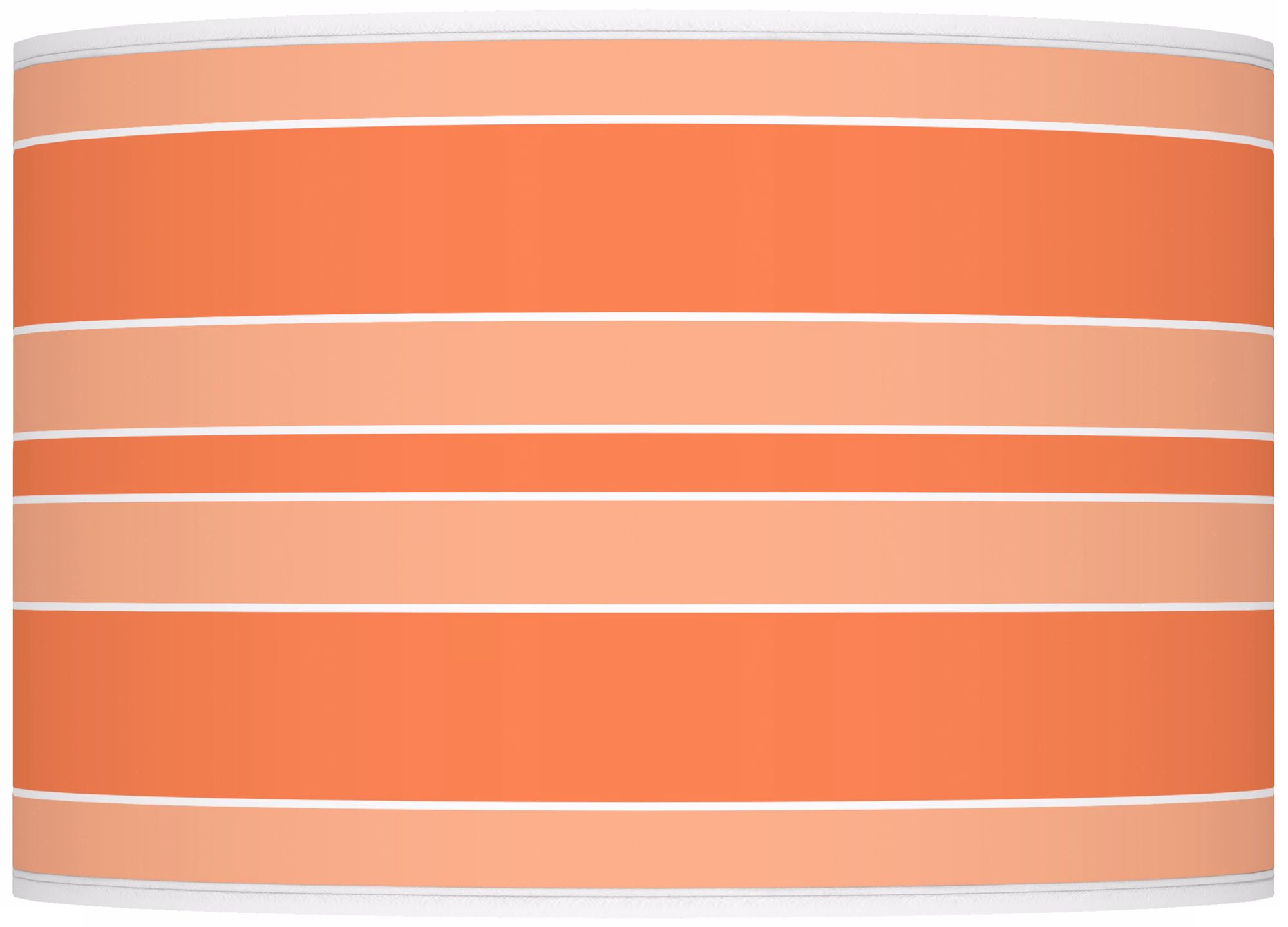 Color Plus Ovo 28 1/2" Bold Stripe Shade Nectarine Orange Table Lamp