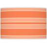 Color Plus Ovo 28 1/2&quot; Bold Stripe Shade Nectarine Orange Table Lamp