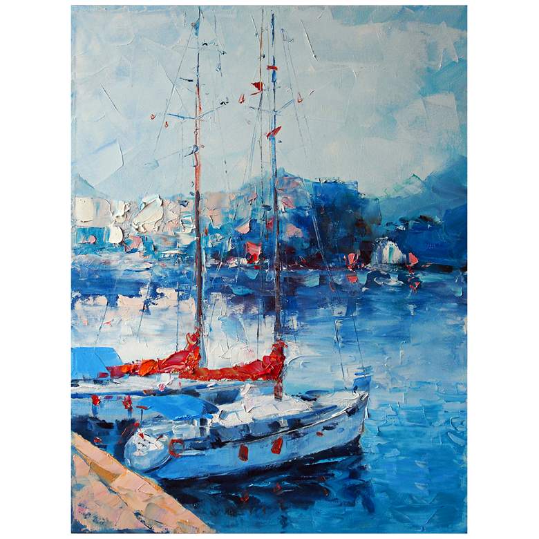 Image 1 Yacht Club 40" High All-Season Outdoor Canvas Wall Art