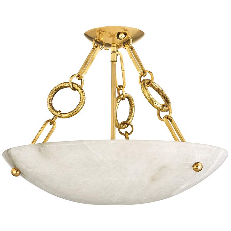 Image 1 Yadira Vintage Brass 4 Light Semi- Flush