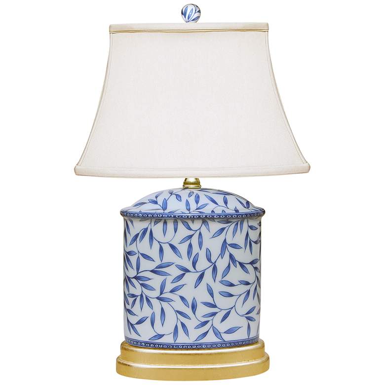 Image 2 Yangtze 19 1/2 inchH Blue and White Porcelain Accent Table Lamp