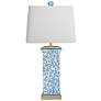 Yangtze Blue and White Porcelain Column Table Lamp