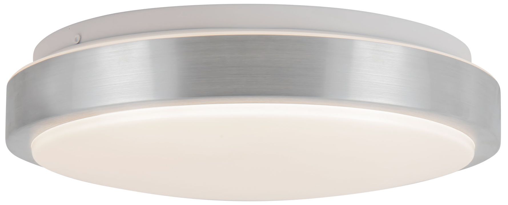 Image 4 Yanis 12-in Brushed Nickel dimmable LED Flush Mount more views
