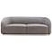 Yara 90 1/2" Wide Pleated Gray Velvet Sofa