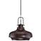 Yardley 14" Wide Antique Bronze Industrial Mini Pendant