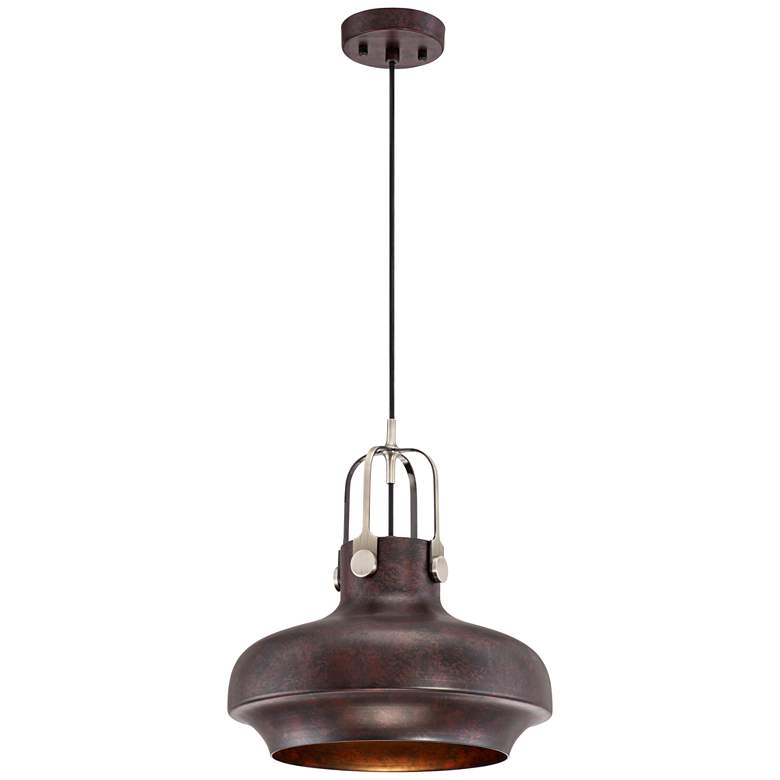 Image 3 Yardley 14" Wide Antique Bronze Industrial Mini Pendant more views