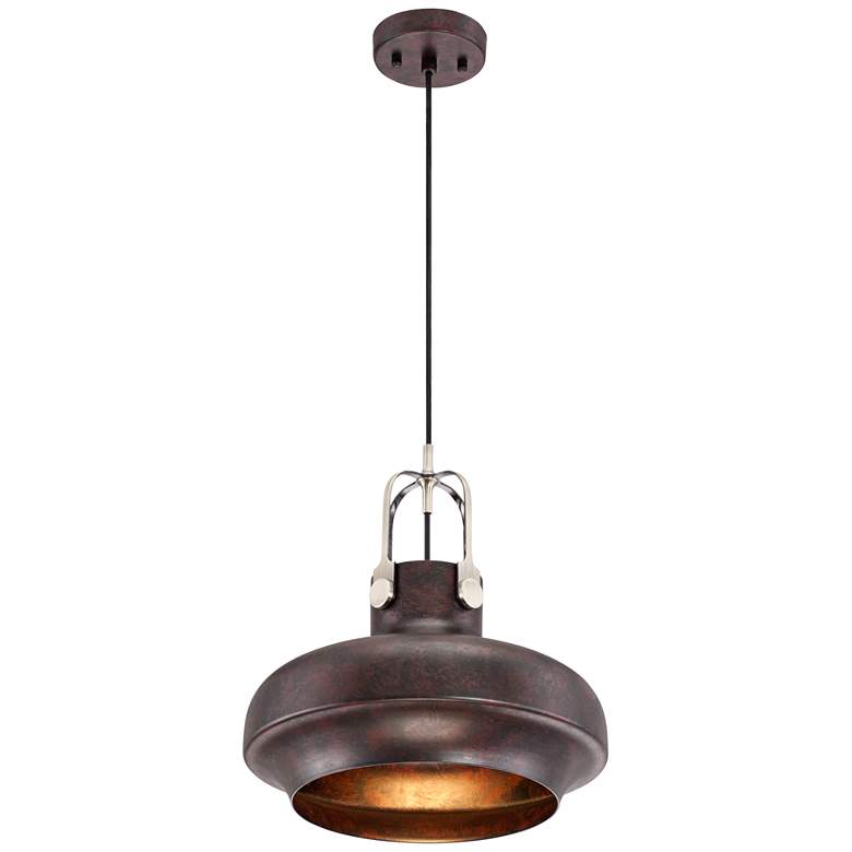 Image 4 Yardley 14" Wide Antique Bronze Industrial Mini Pendant more views