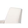 3_Yashiya Off-White Fabric 2-Piece Rocking Chair Ottoman Set more views
